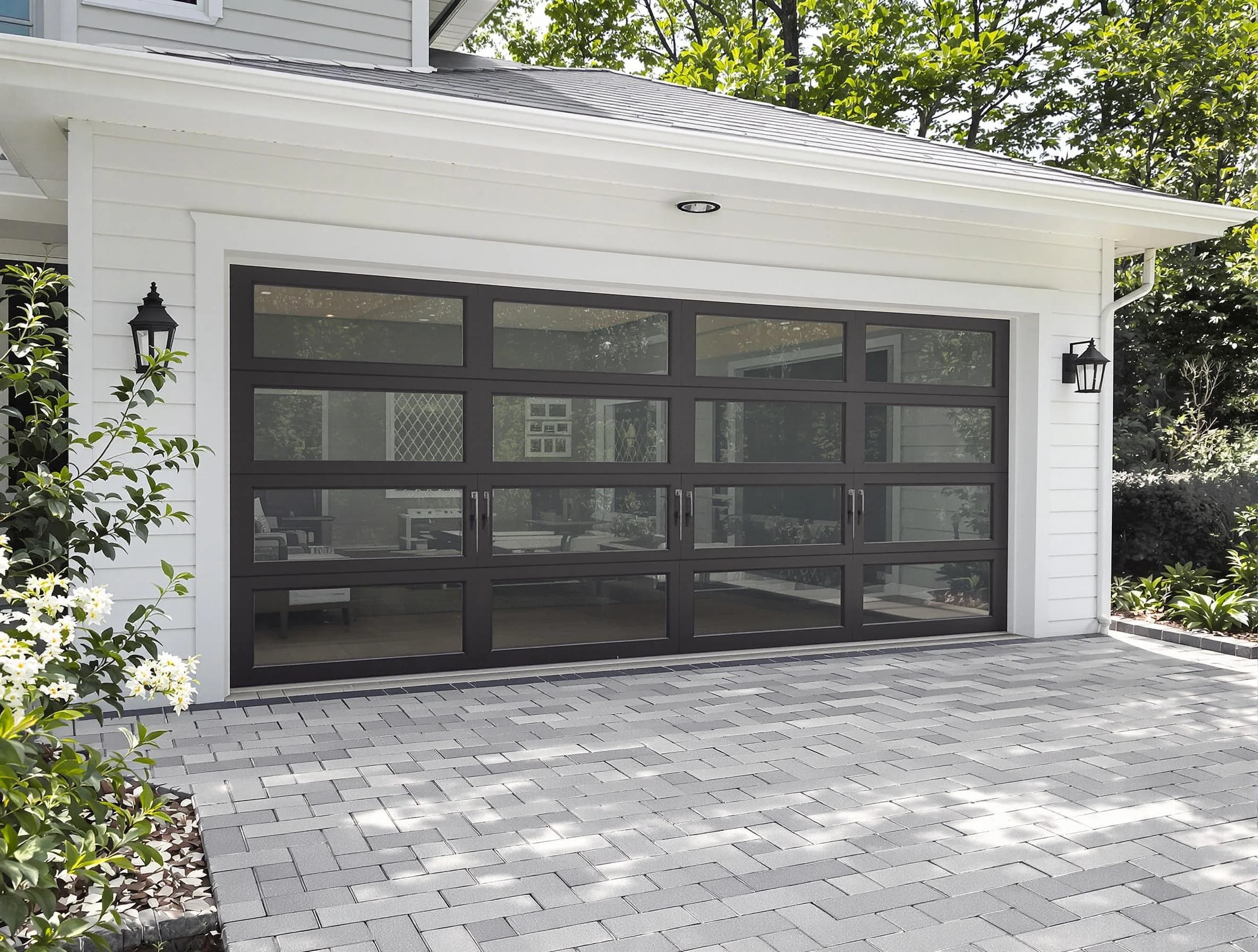 Shelbyville Garage Door Repair design specialist presenting custom garage door options to Shelbyville homeowner