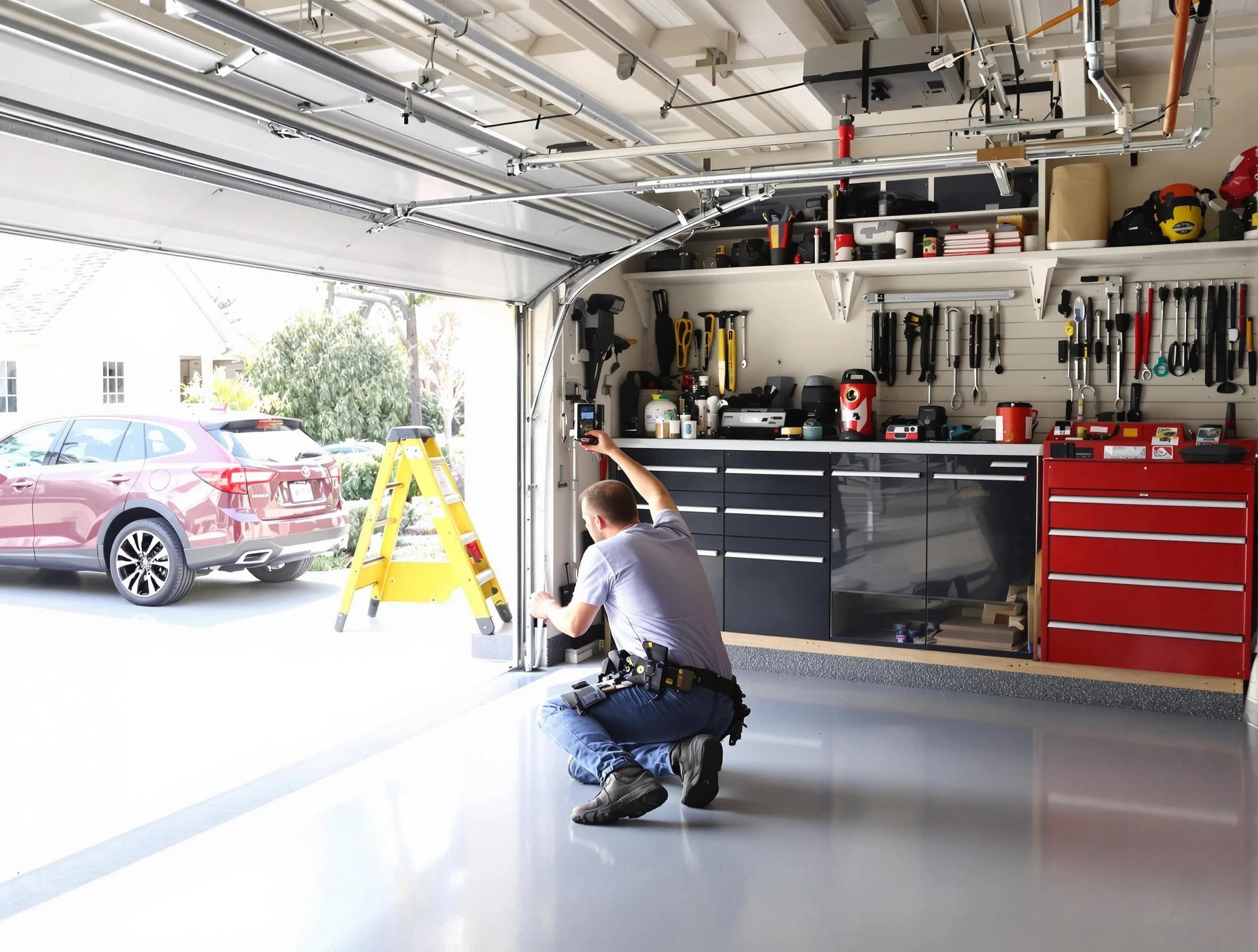 Local garage door repair service by Shelbyville Garage Door Repair in Shelbyville