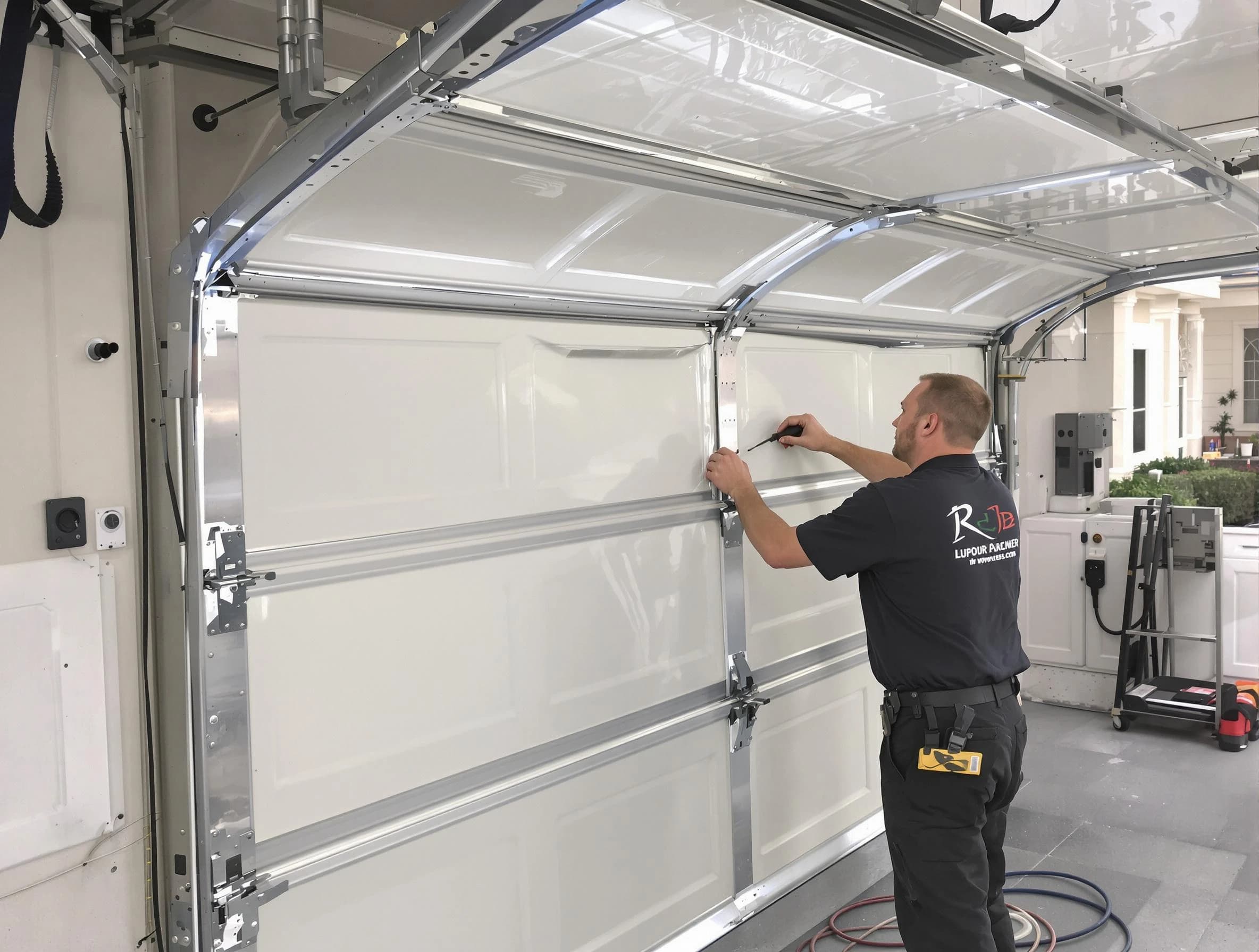 Shelbyville Garage Door Repair professional performing panel repair in Shelbyville