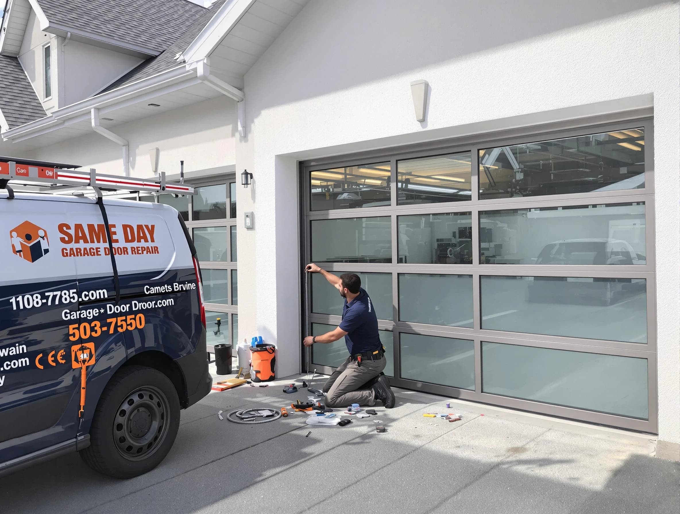 Same-day garage door repair service by Shelbyville Garage Door Repair in Shelbyville