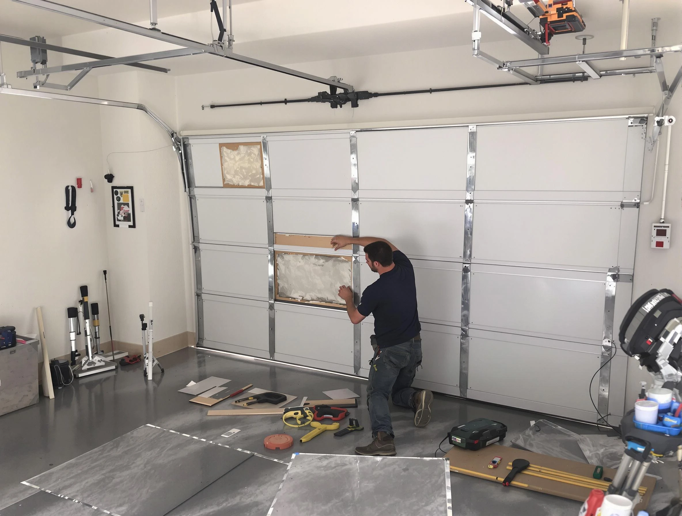 Garage Door Panel Repair in Shelbyville