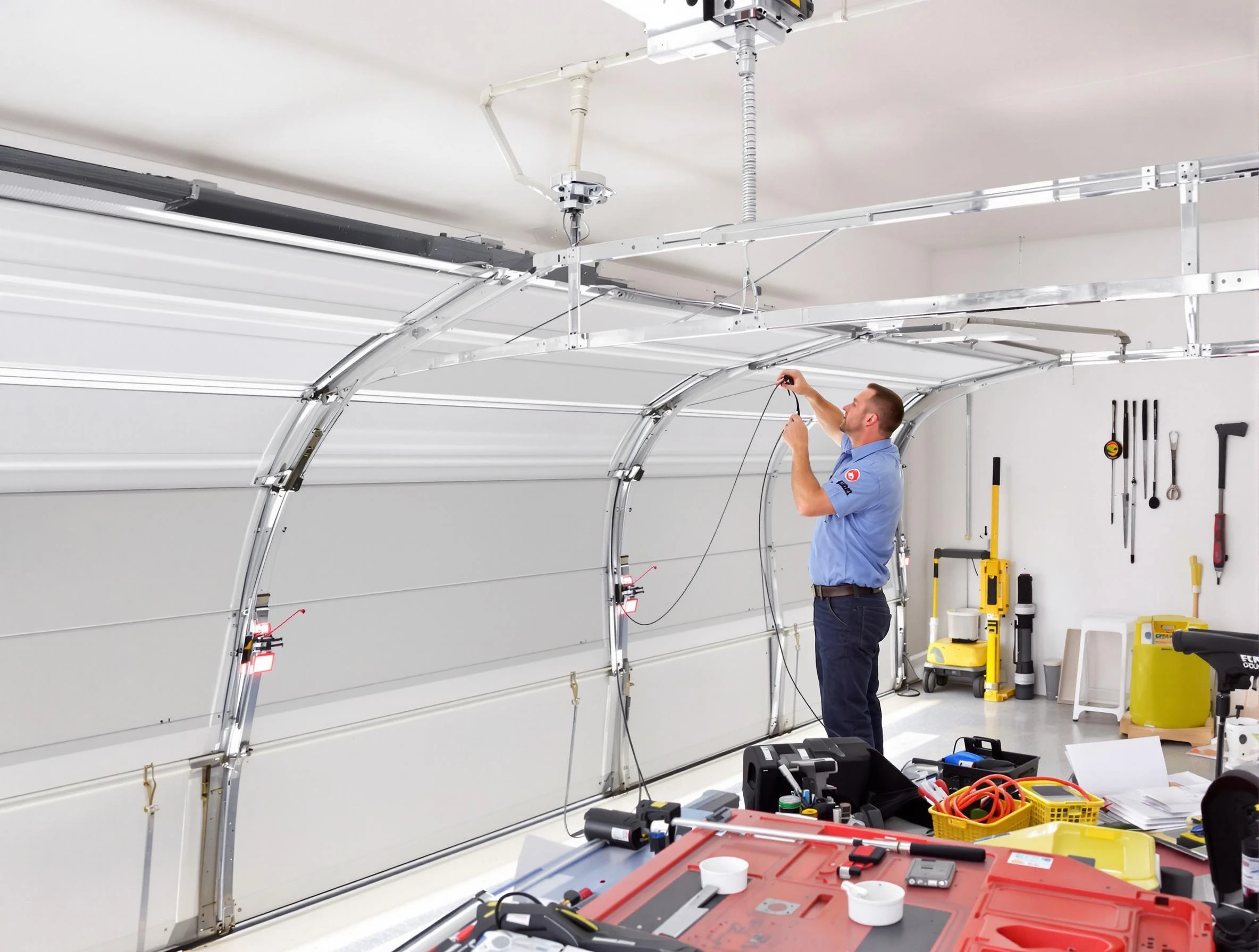 Garage door cable repair service by Shelbyville Garage Door Repair in Shelbyville