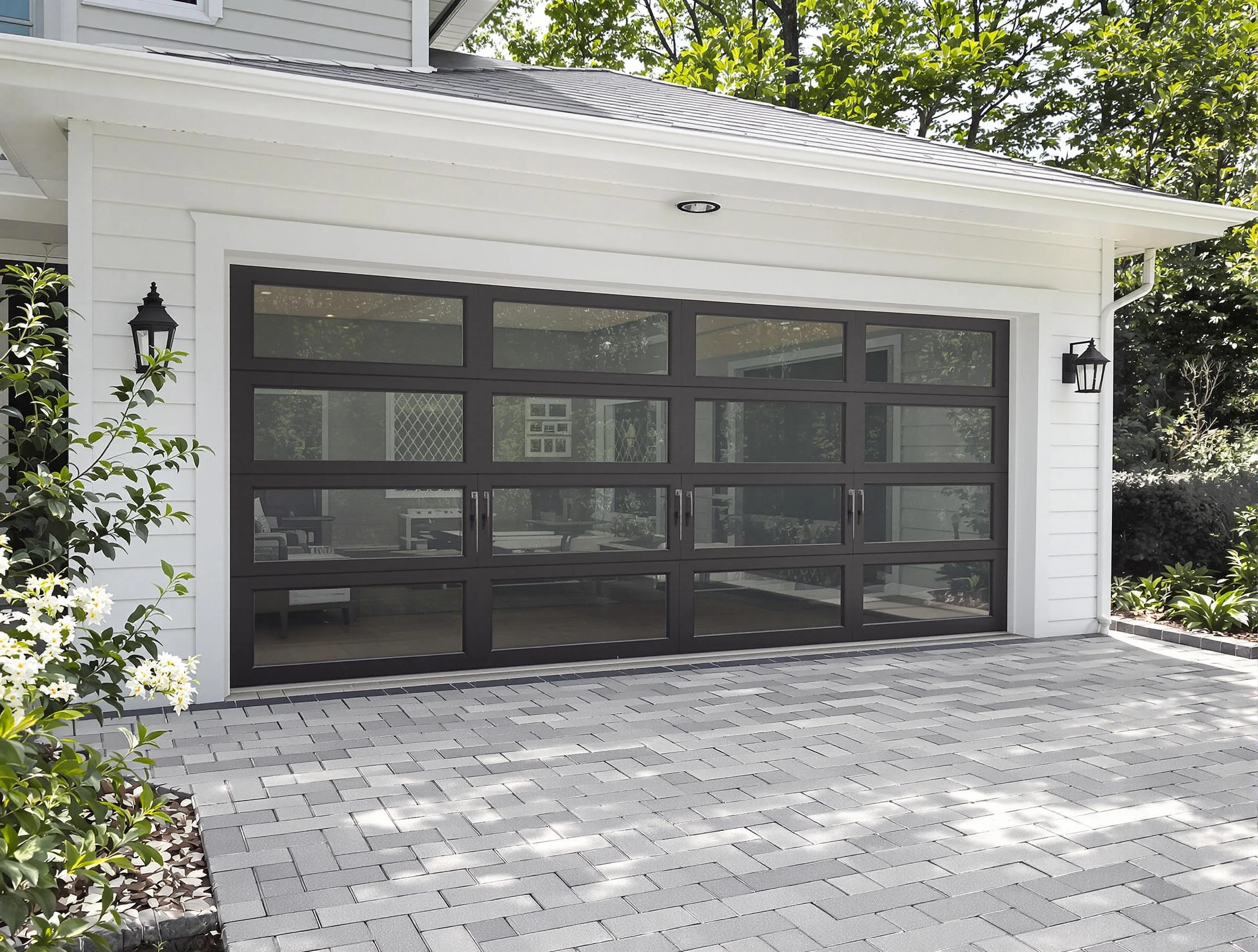 Shelbyville Garage Door Repair design specialist presenting custom garage door options to Shelbyville homeowner