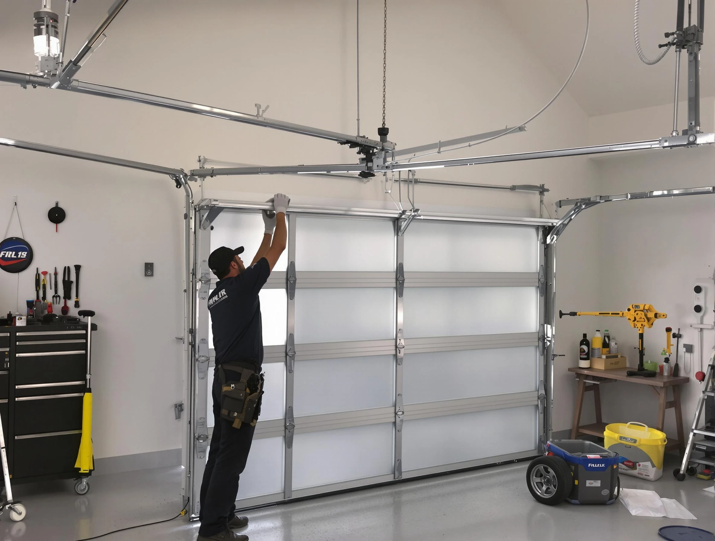 Shelbyville Garage Door Repair certified team performing precision garage door installation in Shelbyville