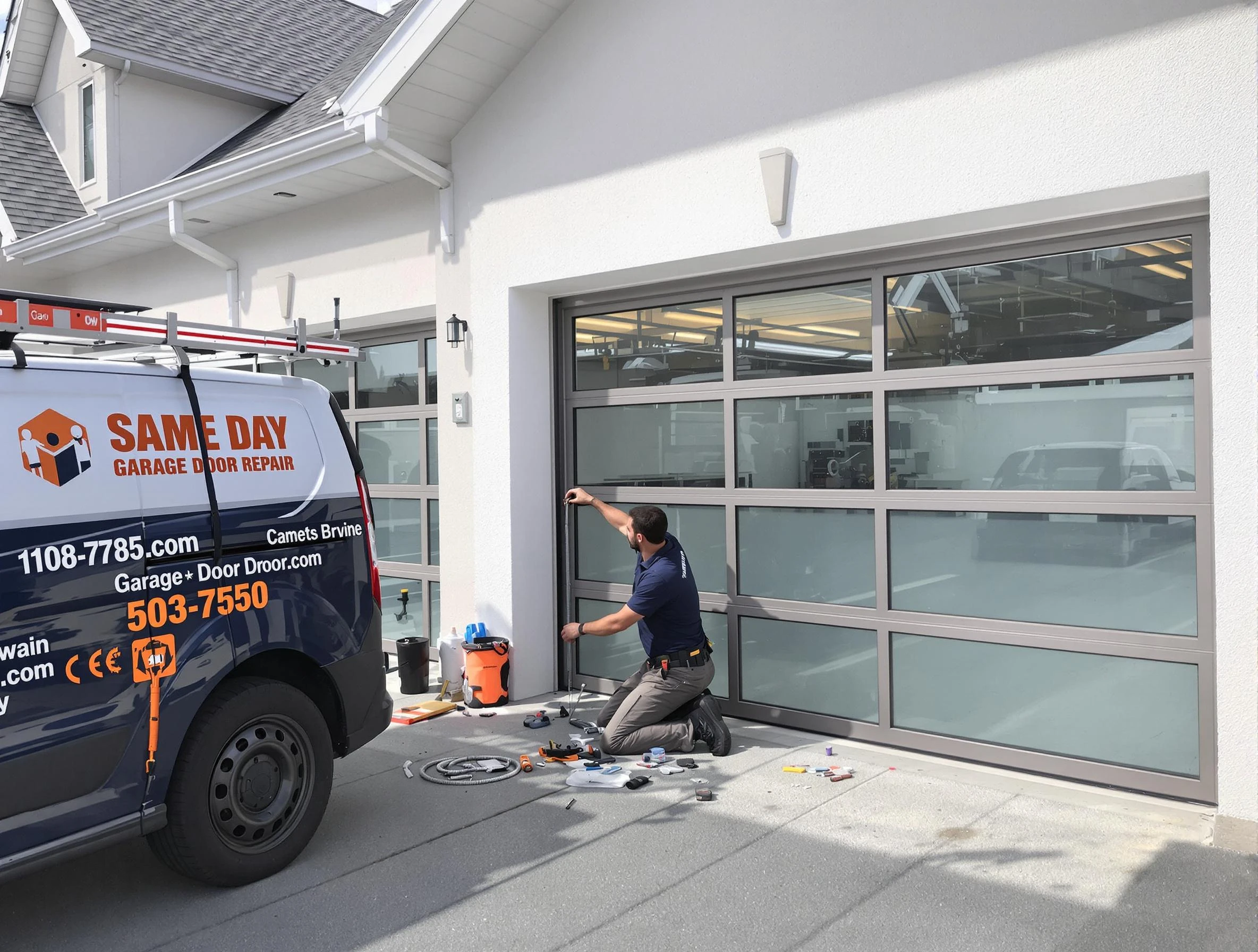 Same-day garage door repair service by Shelbyville Garage Door Repair in Shelbyville
